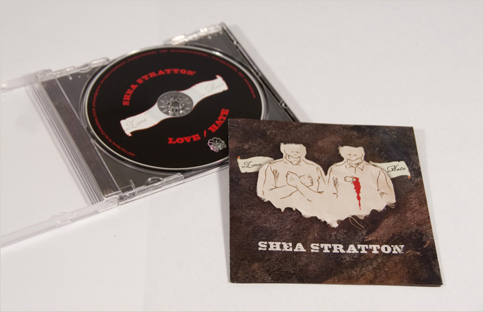 Example of Shea Stratton: Love/Hate CD Design