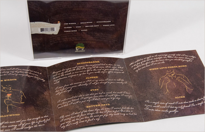 Example of Shea Stratton: Love/Hate CD Design